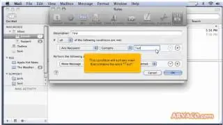 How to setup rules (filters) in Apple Mail