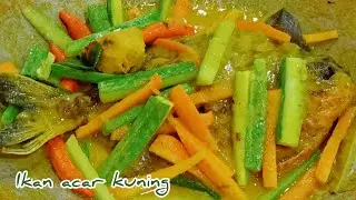 resep ikan acar kuning termudah dan pasti enaknya/yellow pickled fish recipe
