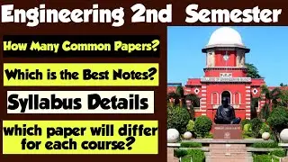 Anna University Engineering|2nd Semester|Subject details and syllabus|Engineering king|