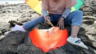 Why are there so many Amethyst on the beach! Gem Hunter's Paradise, Red Crystal, Gold Crystal