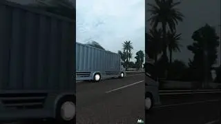 A package truck that was in a rush to get there needed to be towed | ETS2 Shorts