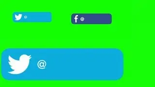 Facebook twitter logo green screen hd vfx video just download no Copyright