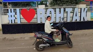आज मैंने चलाई electric scooty 🛵 ||