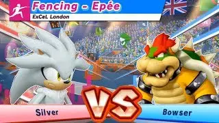 Mario & Sonic At The London 2012 Olympic Games Fencing Metal Sonic and Silver