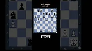 BLITZ PUZZLE :  20 SECONDS ;  m3 0249  mate in 3 #shorts #tactics #chess