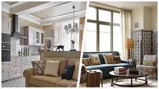 75 Living Room With Beige Walls And No Fireplace Design Ideas You'll Love 🔴