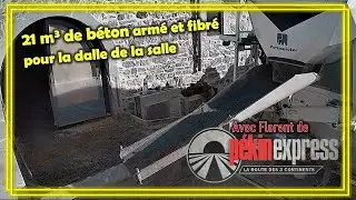 94. 21m3 pour la dalle en béton armé, fibré et imprimé !