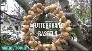 Kinder Outdoor basteln einen Futterkranz f&uuml;r V&ouml;gel 🐧
