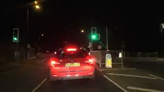 Night Drive On Barnard's Green Road, Pickersleigh Road, North End Lane & Townsend Way, Malvern, UK
