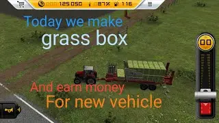 fs 14 gameplay || grass cutting and. making. box#giantsoftware #farmingsimulator