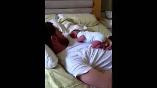 Snuggle time with Jude & Daddy