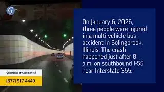 3 Injured in Bus Accident on I-55 in Bolingbrook, Illinois