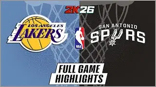 LAKERS VS SPURS | NBA Full Game Highlights | San Antonio vs Los Angeles | NBA 2K26