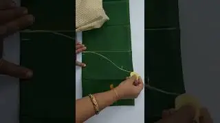 Perfect sleeve cutting with measurement for blouse|Easy blouse cutting for beginners#fashion #blouse