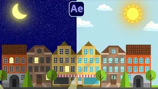 Night to Morning Animation in After Effects Tutorials
