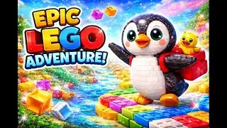 Penguin&rsquo;s Epic LEGO Adventure! #shorts #animation #lego #cuteanimals #adventure