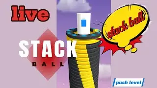live stack ball 3D push level 600+😀 #stackball #dropstackball #live #games