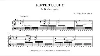 Slaven &Scaron;poljarić - Fifths Study for Brahms guitar