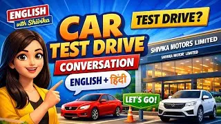 Car Test Drive Showroom Conversation in English | @englishwithshivika #englishwithshivika