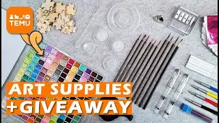 Temu Art Supplies Trash or Treasure? Review + GIVEAWAY