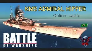 [Battle of warships] Kms Admiral hipper. online battle 2024. #growgamingchallenge #battleofwarships