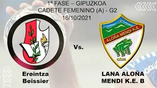 Ereintza Beissier vs Lana Alo&ntilde;a Mendi K.E. B