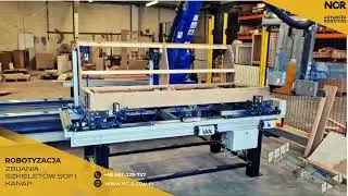Zbijanie szkielet&oacute;w sof kanap  robot do zbijania stelaży - upholstery frame nailing stapling robots