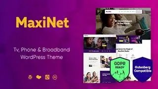 MaxiNet | Broadband & Telecom WordPress Theme | Themeforest Website Templates and Themes
