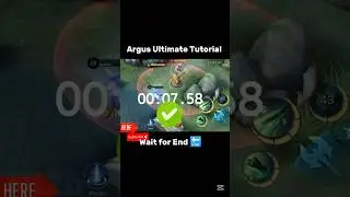 Argus Ultimate Tutorial Mobile legends #ml2b #argus #tutorial #shorts