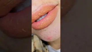 проверила помаду от nyx на стойкость и офигела😬😅 NYX GLITTER GOALS #makeuptutorial #makeup #lips