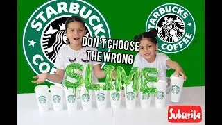 Don&rsquo;t Choose the Wrong Starbucks Slime Challenge!