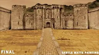 Castle Set Extension in Maya Breakdown (Castle Matte Painting)