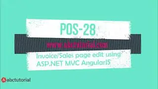 POS-28: Invoice update using asp.net mvc JQUERY AngularJS | Invoice crud asp.net