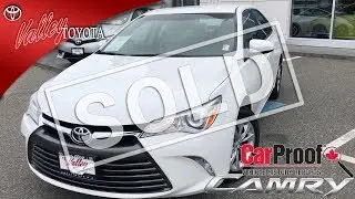(SOLD) Used 2015 Toyota Camry LE for sale at Valley Toyota in Chilliwack B.C. # 18054A
