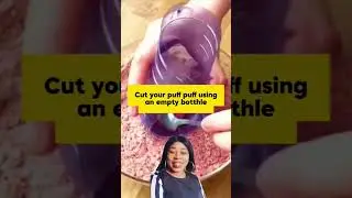 Easy way to cut your puff puff before frying