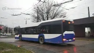 Riga. 22 trolleybus . The 17 of December. #Stream