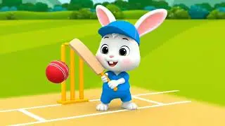 Cricket with friends (rabbit & tiger)