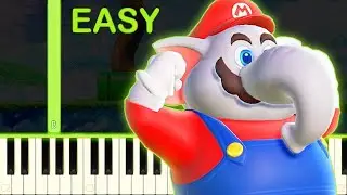 SUPER MARIO BROS WONDER | Nintendo Direct Trailer Song - EASY Piano Tutorial