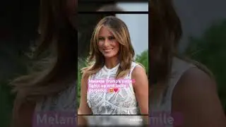 Melania Trump's smile lights up and looks gorgeous.#shorts #melaniatrump #donaldtrump #barrontrump