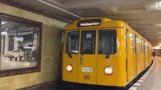 Berlin BVG u-bahn Zug HK A3E vid FehrbellinerPlatz #subwaytrain #berlin #youtube
