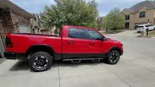 Red 2022 Ram 1500 Rebel N-Fab Epyx Steps After Market Accessories