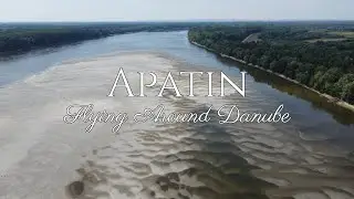 Low Danube water level - Apatin, Serbia (Drone, 4K)
