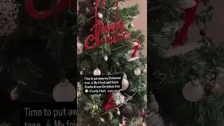 Time to put away my Christmas Tree. My friend said I had a Charlie Brown Tree #christmas #holiday