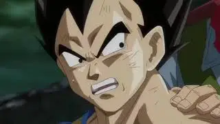 Goku and vegeta fusion (blue vegito vs fused zamasu)