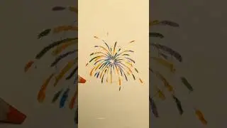 how to draw fireworks🎆? #shorts