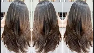 Easy Long Layered Haircut Tutorial Women & Layered Hair Cutting Techniques