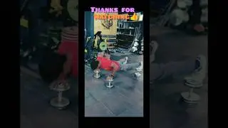 4 dumbbells paina 2 hands & 2 legs petti chesina push-ups 💪#PushUps#DumbbellPushUps#AdvancedPushUps