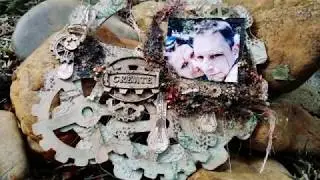 Vir&aacute;g R&eacute;ti - Altered Chipboard Tutorial - #26 - 