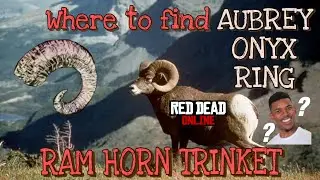 Where to find Aubrey Onyx Ring to craft Ram Horn Trinket | Red Dead Online [4K]