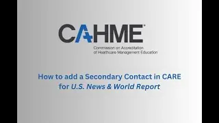 How to add secondary contact for U.S. News & World Report.